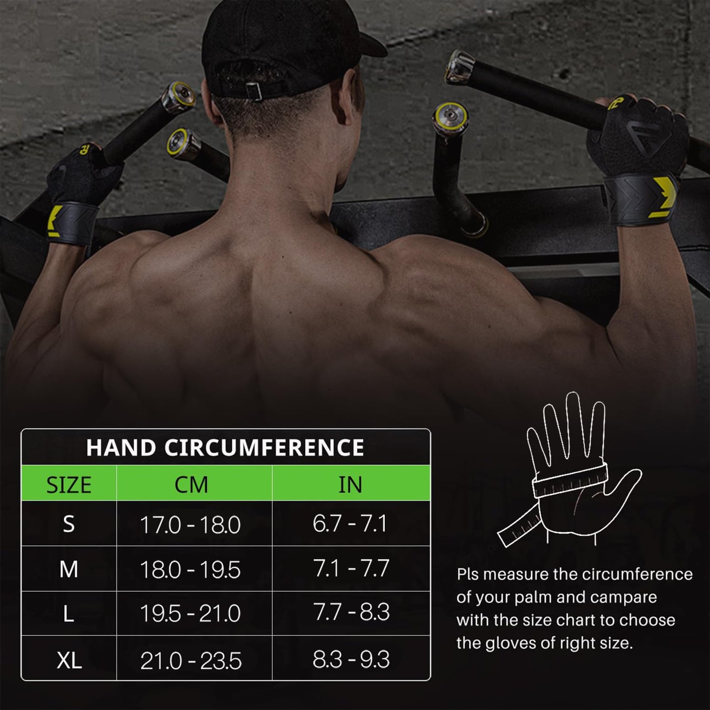 IRONGRIT Weight Lifting Gloves for Men and Women, with Cushion Pads and Silicone Grip, Gym Workout Gloves with Wrist Support for Bench Press, Weightlifting, Training, Pull-ups (Medium)