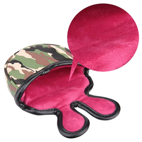 Green Camouflage Golf Club Mid Mallet Head Cover Small Mallet Cover for Center Shaft Putter