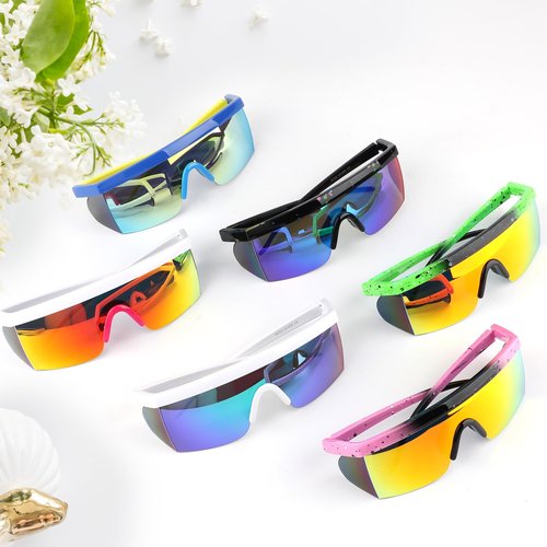 6 Pairs Polarized Sports Sunglasses for Men Women,UV400 Protection Outdoor Running, Cycling,Driving Glasses with Nose Pad for Golf,Motorcycle,Baseball