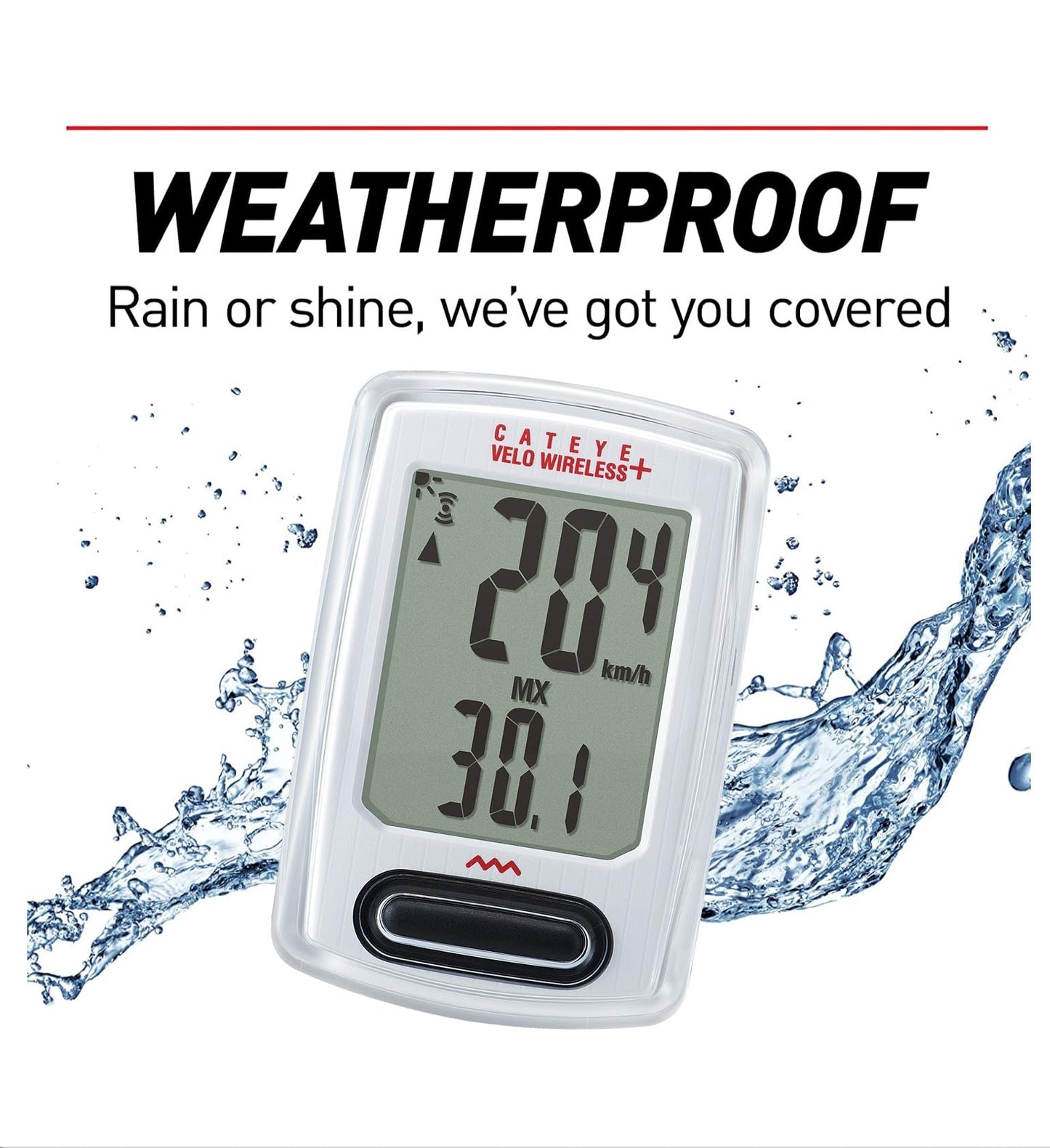 CATEYE - Velo Wireless Plus Bike Computer (White)