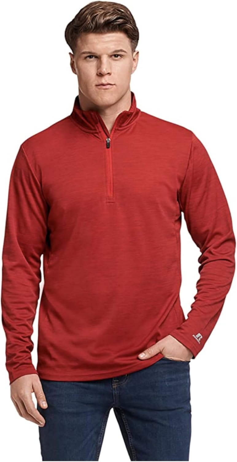 Russell Athletic Dri-Power 1/4 Zip Pullover - Lightweight, Comfortable Outerwear for All Seasons