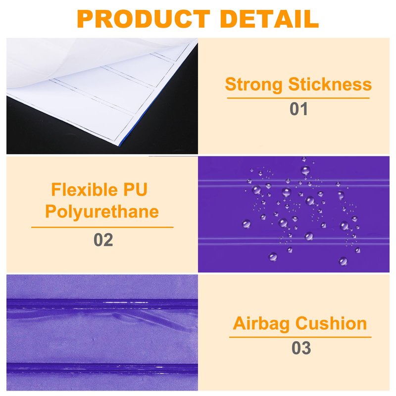 MECCANIXITY Reflective Stickers, Waterproof Adhesive Night Warning Sticker 4.5" x 1" High Visibility Safety Reflector Tape Strips for Backpacks Bikes Helmets (Purple, Pack of 3)