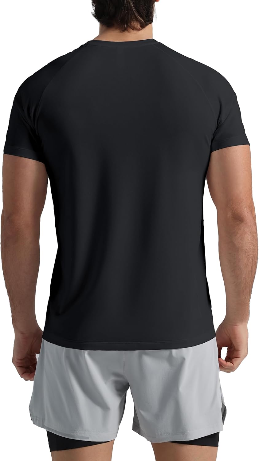 Pioneer Camp Men's Moisture-Wicking Running Shirt - UPF 50+ Short Sleeve Athletic Top