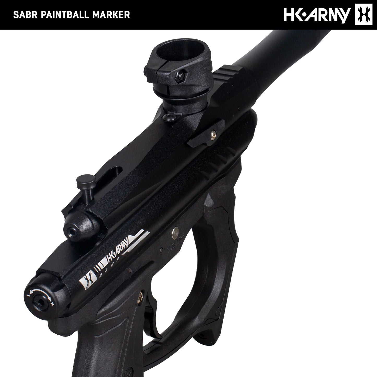 HK Army SABR Paintball Gun CO2 Marker Starter Package (Gunmetal)