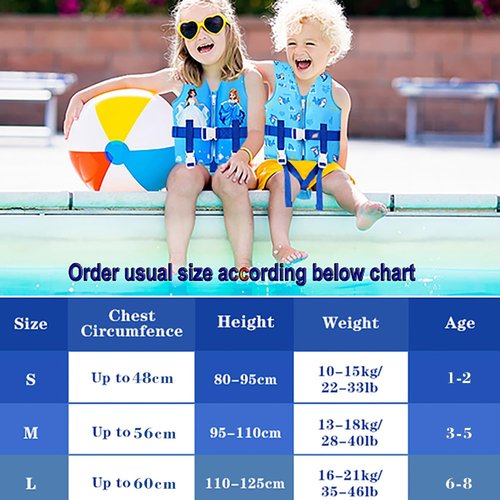 DOOHALO Toddler Swim Vest | Kids Swimming Training Vest for Ages 1-8 | Lightweight & Safe 20-46 lbs