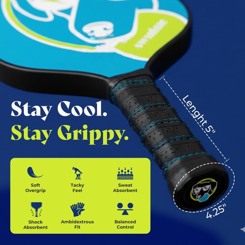 Swinton Pickleball Paddles, USAPA Approved Carbon Fiber Pickleball Paddle for Power, Control & Spin, Advanced Sweet Spot Textured Surface for Precision Shots Comfortable Anti-Slip Grip for Men & Women
