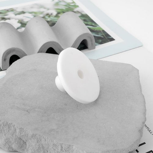 eMagTech 4pcs 25mm Rubber Driving Range Golf Tee Adjustable Height Tee Compatible with Standard Wooden Bamboo Plastic Golf Balls (White)