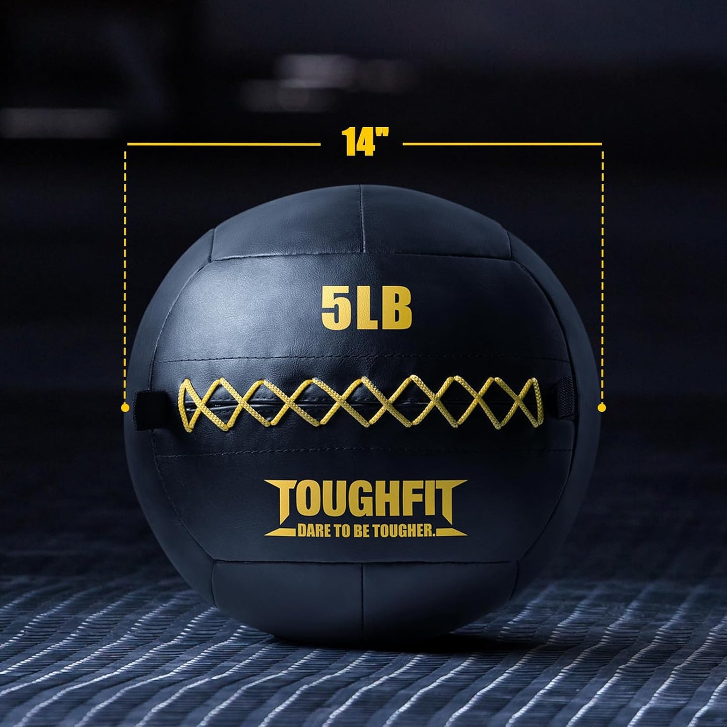 ToughFit Soft Wall Ball - Weighted Medicine Ball for Cardio & Strength Training | Ideal for Partner Toss & Conditioning