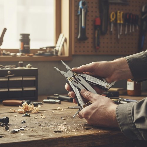DEWALT 12-in-1 Multi-Tool with Pliers, Knife, Saw, Screwdrivers, Bottle & Can Opener – Stainless Steel Folding Pocket Tool with Sheath & Belt Clip for Construction, Trades & Jobsite Use