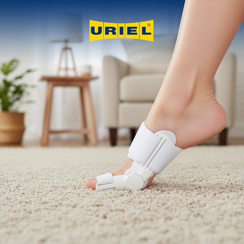 URIEL Bunion Corrector for Women & Men – Universal Day & Night Toe Alignment Splint, Adjustable Bunion Fix Brace with Secure Velcro Straps, Soft Padding & Support for Big Toe Positioning