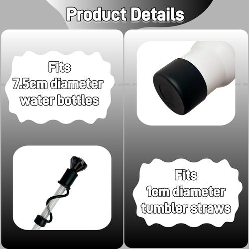 Accessories for Stanley Cup 40oz,3 Decorative Beads Charms for Stanleytumbler,1 Bow Straw Topper,1 Silicone Boot for Stanley40 oz,1 Pompom Ball for Stanleycup Handle,1 Straw Topper Cover (Black)