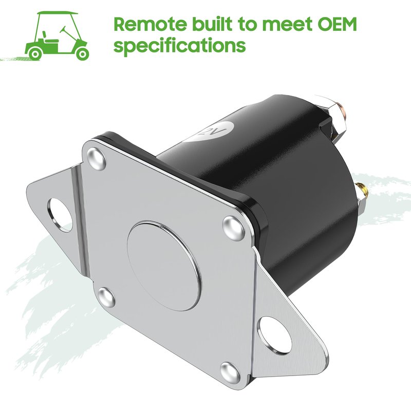 10L0L Golf Cart 12V Solenoid for Club Car DS & Precedent Gas 1984-up - 4 Terminal Golf Cart Starter Solenoid 1013609,1012275,1117