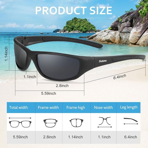 Duduma Polarized Sports Sunglasses - UV Protection for Men & Women | Ideal for Baseball, Cycling & Fishing