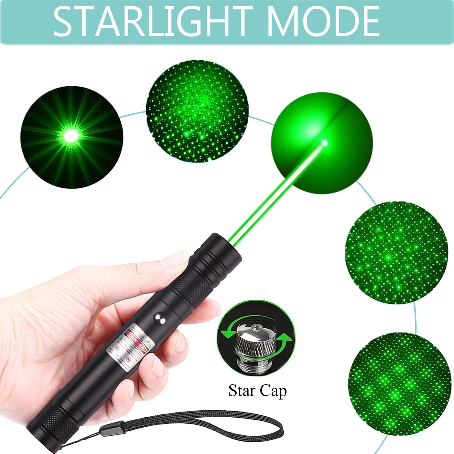 High Power Green Laser Pointer, Long Range Presentation Pen - Green