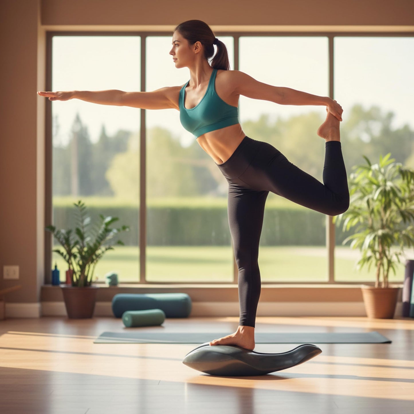 lukar Spine Corrector Pilates,Dolphin-Shaped OoV Pilates Equipment for Home Studio Use,Fitness Training Tool for Spine Exercises, Balance, Core Strengthening