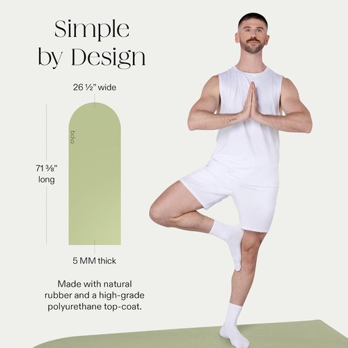 Bala Yoga Mat - Non-Slip Exercise Mat for Home Workouts, Stretching & Pilates | Indoor Fitness Mat