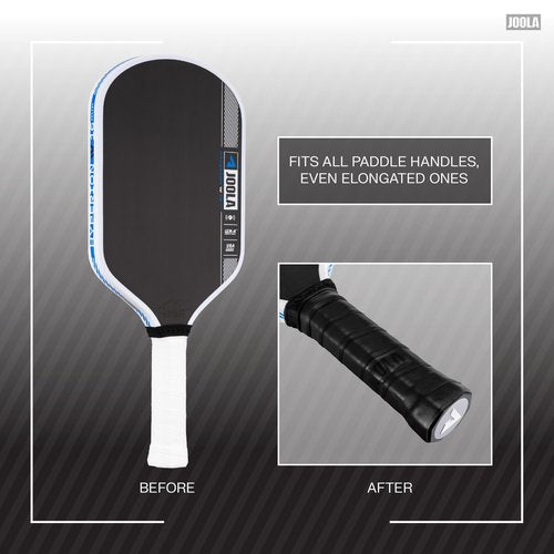 JOOLA Pickleball Paddle Replacement Grip Tape - Wrap for Pickleball Paddle - Feel-Tec Pure Grip - Moisture Wicking Surface & Comfort - Handle Wrap for Use with Overgrip - Black, White, or Gray