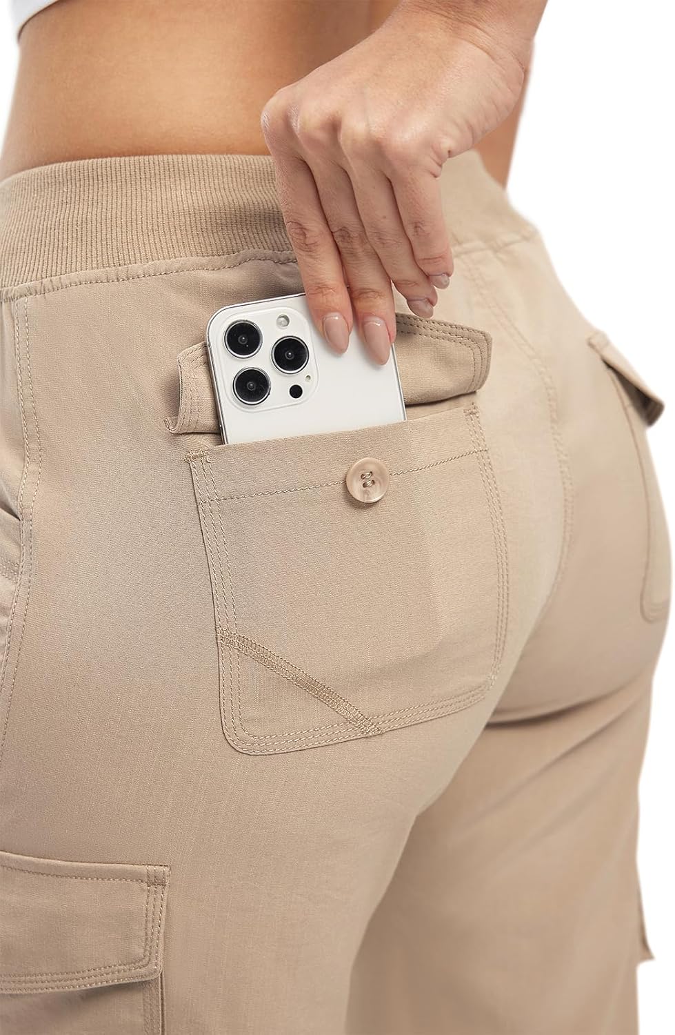 TBMPOY Women's Cargo Capris - Lightweight Quick-Dry Hiking Pants with 6 Pockets | Casual Outdoor Shorts