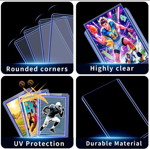**Card Sleeves & Toploader Binder Combo - Waterproof PU Leather | Holds 324 Toploaders & 120 Card Protectors | Portable Storage Set**