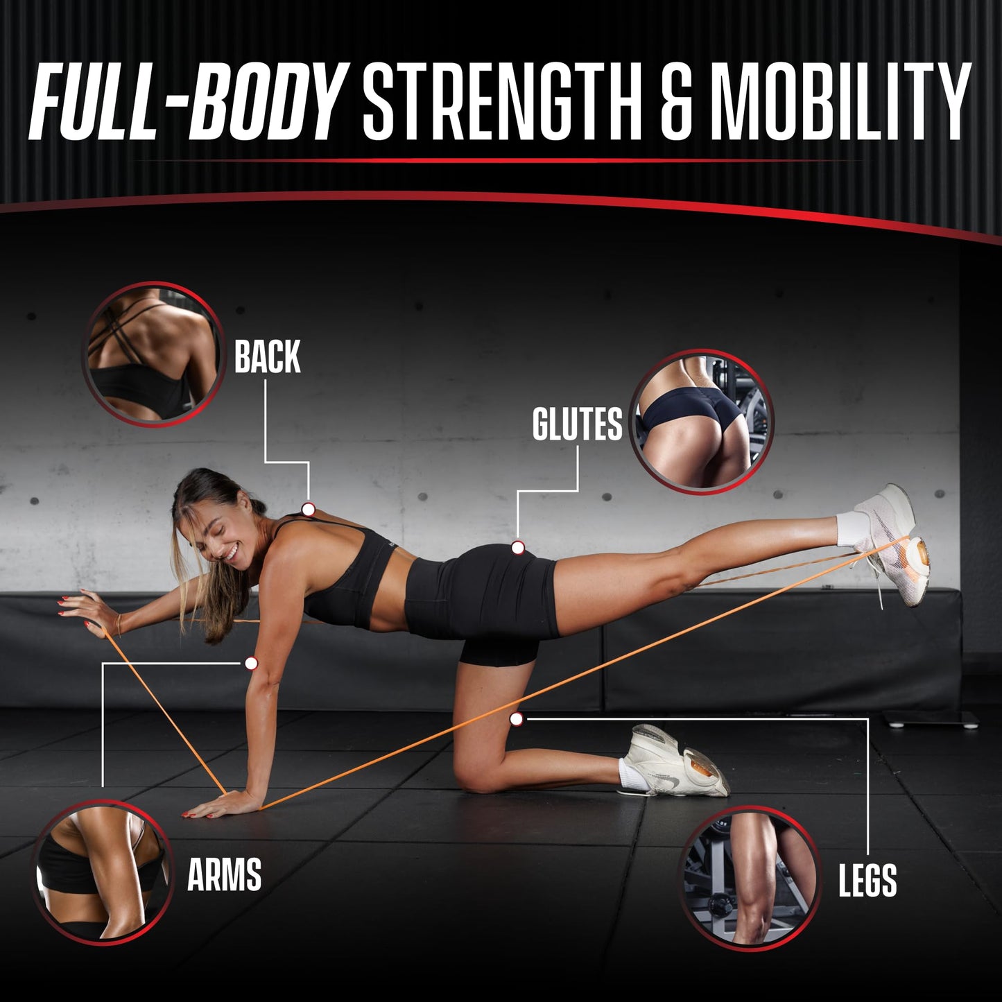 4KOR 41” Resistance Band 2-Pack – 5–15 lb Exercise Bands with a Satisfying Stretch from Sri Lankan Latex – Long Fitness Loops for Physical Therapy, Stretching, Workout or Light Pull-Up Assistance