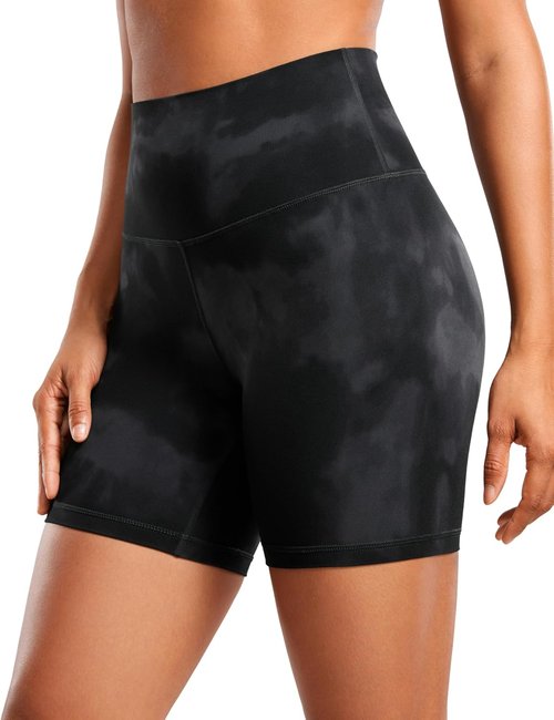 CRZ YOGA ButterLuxe Biker Shorts - High Waisted Spandex for Women | Perfect for Running & Yoga