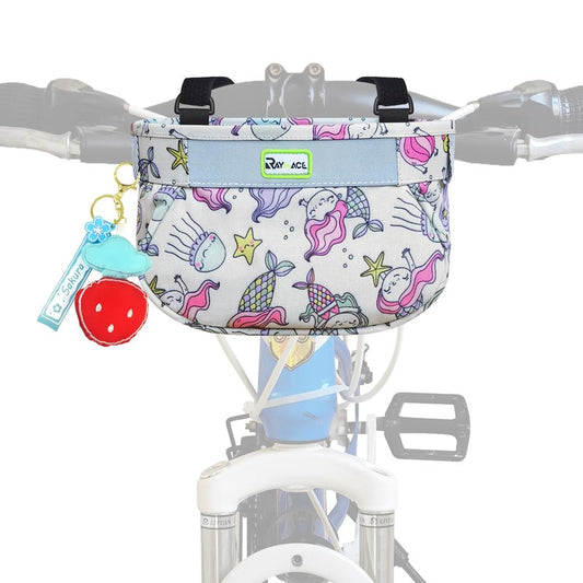 RAYMACE Kids Bike Basket,Children's Bike Basket Front,Waterproof Bicycle Basket Handlebar Bag for Girls,Boys Toddlers Bike or Scooter Accessories
