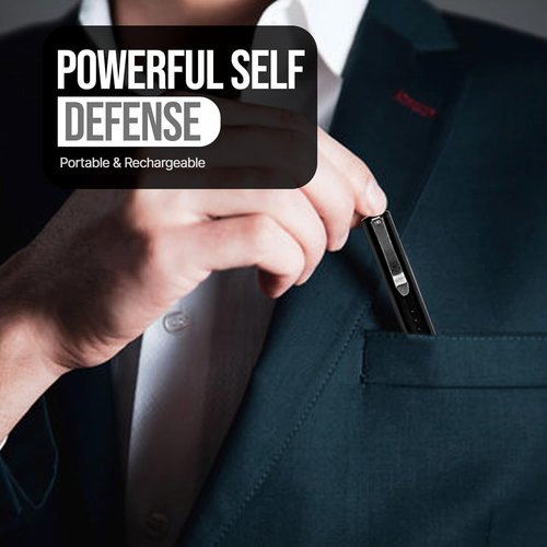 ADS-15SBP Pen Stun Gun | Rechargeable Self Defense Device for Women's Protection