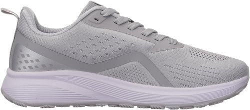 BRONAX Mens Wide Toe Box Running Shoes Lace up Tennis Athletics Walking Footwear Size 11 Gym Sports Rubber Outsole Jogging Male Sneakers Zapatos De Hombre Light Grey 45