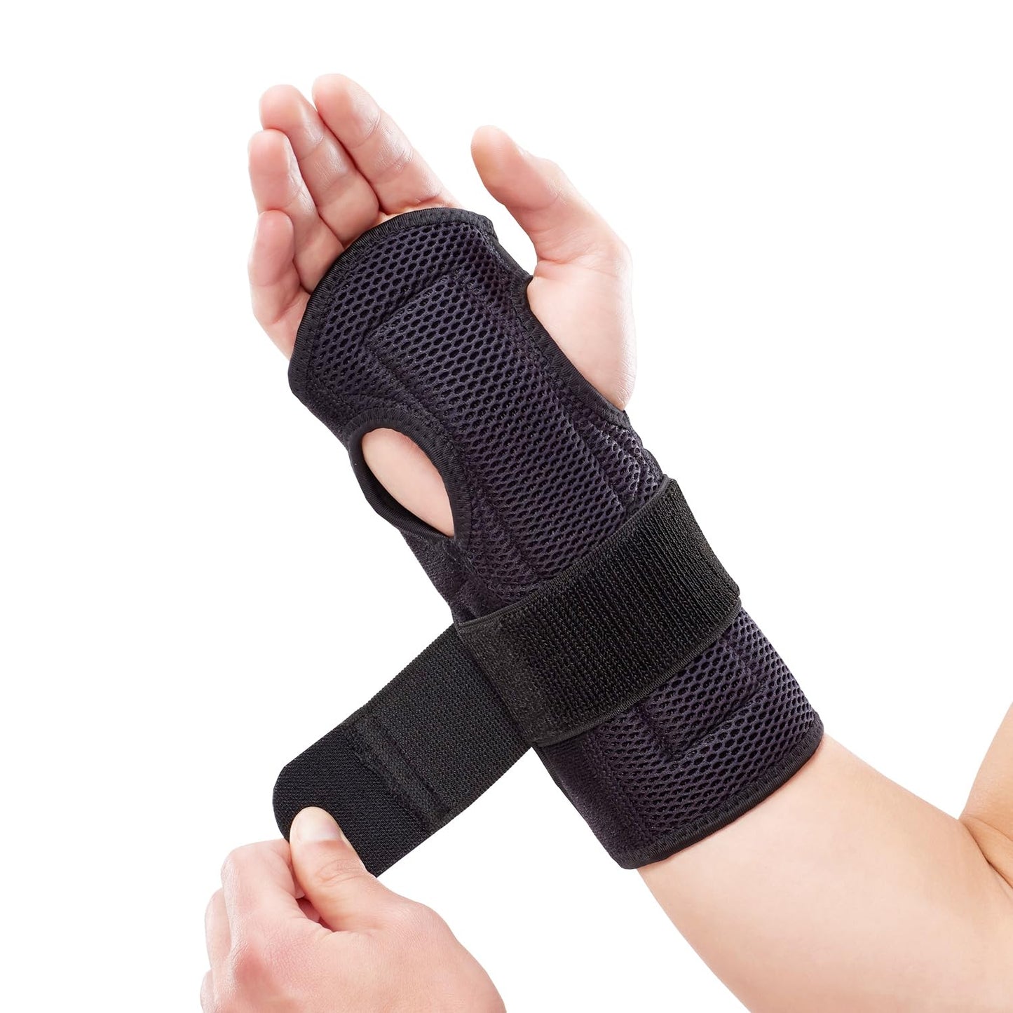 Comforband Night Sleep Wrist Brace – Adjustable, Cushioned Support for Carpal Tunnel, Tendonitis, and Arthritis Pain Relief – Fits Both Hands, One Size