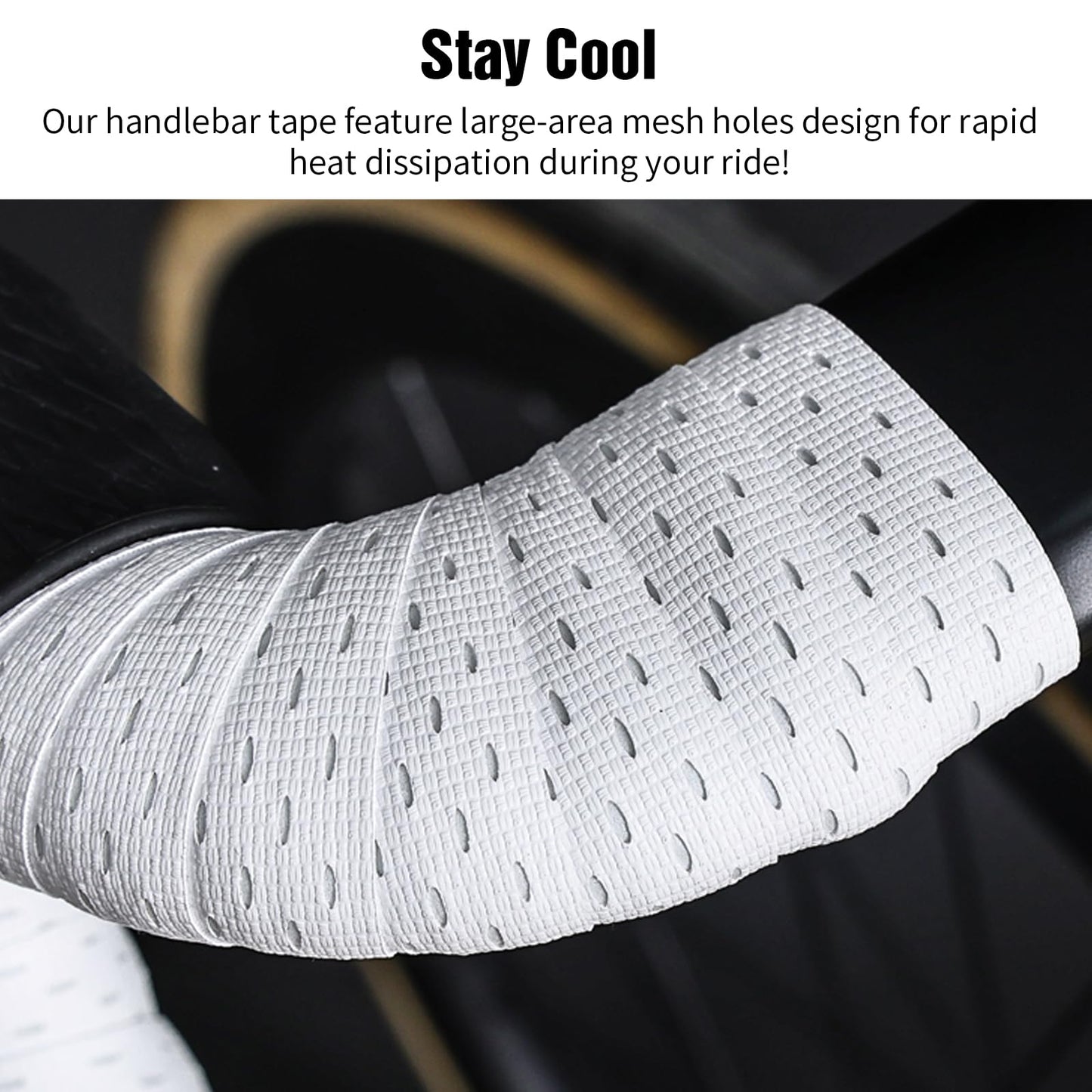 SHANGWU Bike Handlebar Tape, EVA Bike Bar Tape Road Bike, High Stain Resistance Bicycle Handlebars Tape, Extra Thick Soft & Non-Slip Comfortable Bike Grip Tape for Handlebars(Set of 2, Color-Change)
