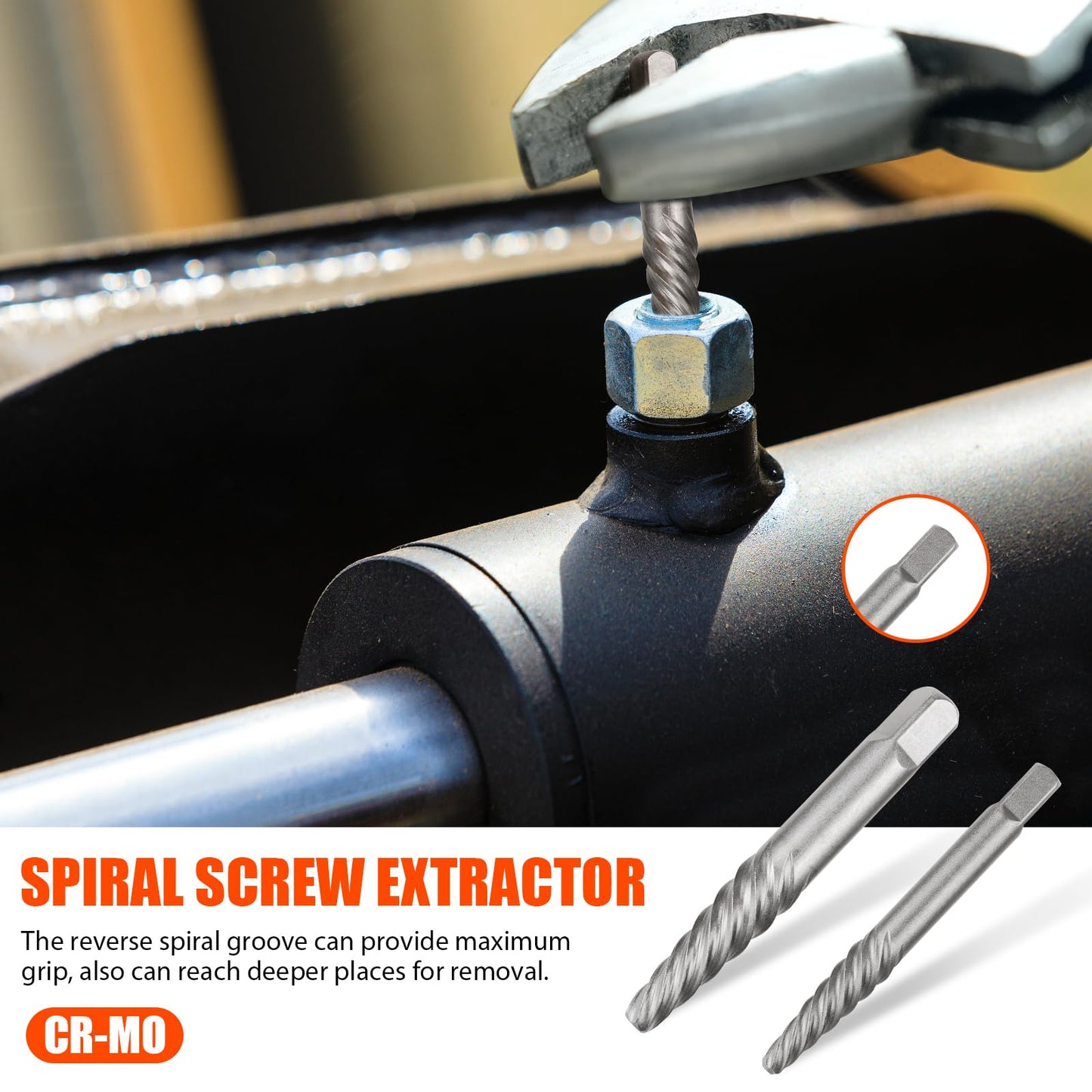 Coobeast 14pcs Screw Extractor Set and Left Hand Drill Bits For Removing Broken Bolt Extractor Kit, Easy Out Screw Extractor Set, Screw Remover Tool With Storage Case, Gifts for Men, Dad and Husband