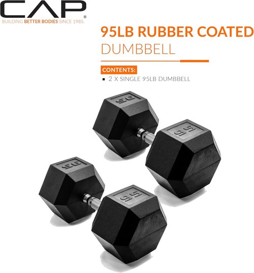 CAP Barbell Coated Dumbbell Weights - Versatile Pairs & Sets for Home Fitness