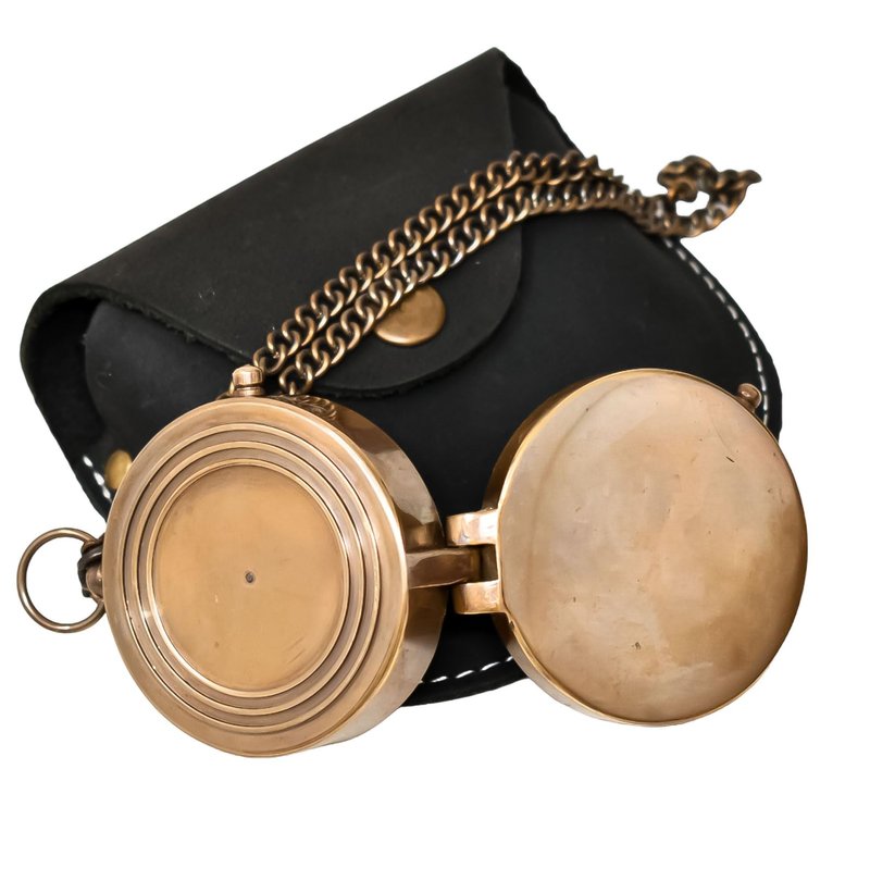 Thoreau's Go Confidently Engraved Compass - Graduation Gift for Him, Cool High School Gift, Boating & Hiking Compass
