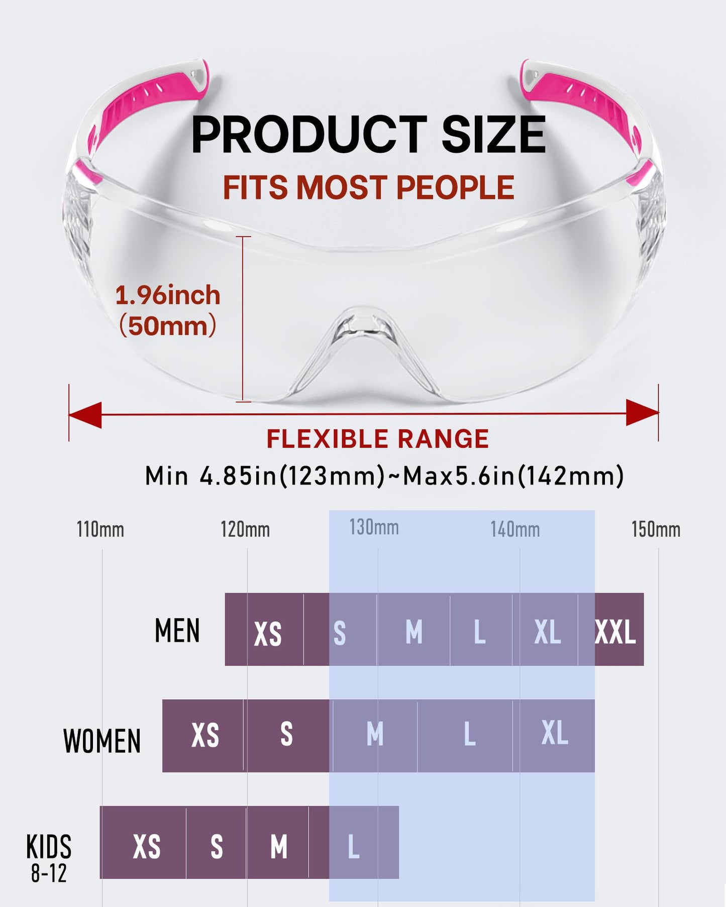 MORK&SUKY Safety Glasses Anti-Fog, Impact-Resistant with UV400 Protection - Lightweight Comfort for Industrial Work, Sports, Outdoor Activities (Clear Lens, Wraparound Design)