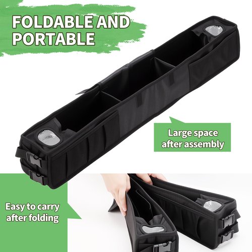 Golf Cart Front Storage Basket, No-Drilling Golf Cart Storage Tray with Insulated Cup Holders, Club Cart Organizer with EZGO, Club Car, Kandi Golf Carts