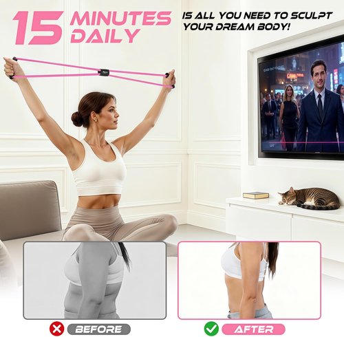 **Skiennix Figure 8 Resistance Bands - Versatile Exercise Bands with Handles for Full-Body Workouts**