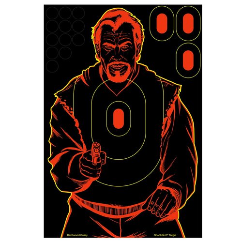 Birchwood Casey Shoot-N-C Bad Guy Target - Birchwood Casey - 12 Count