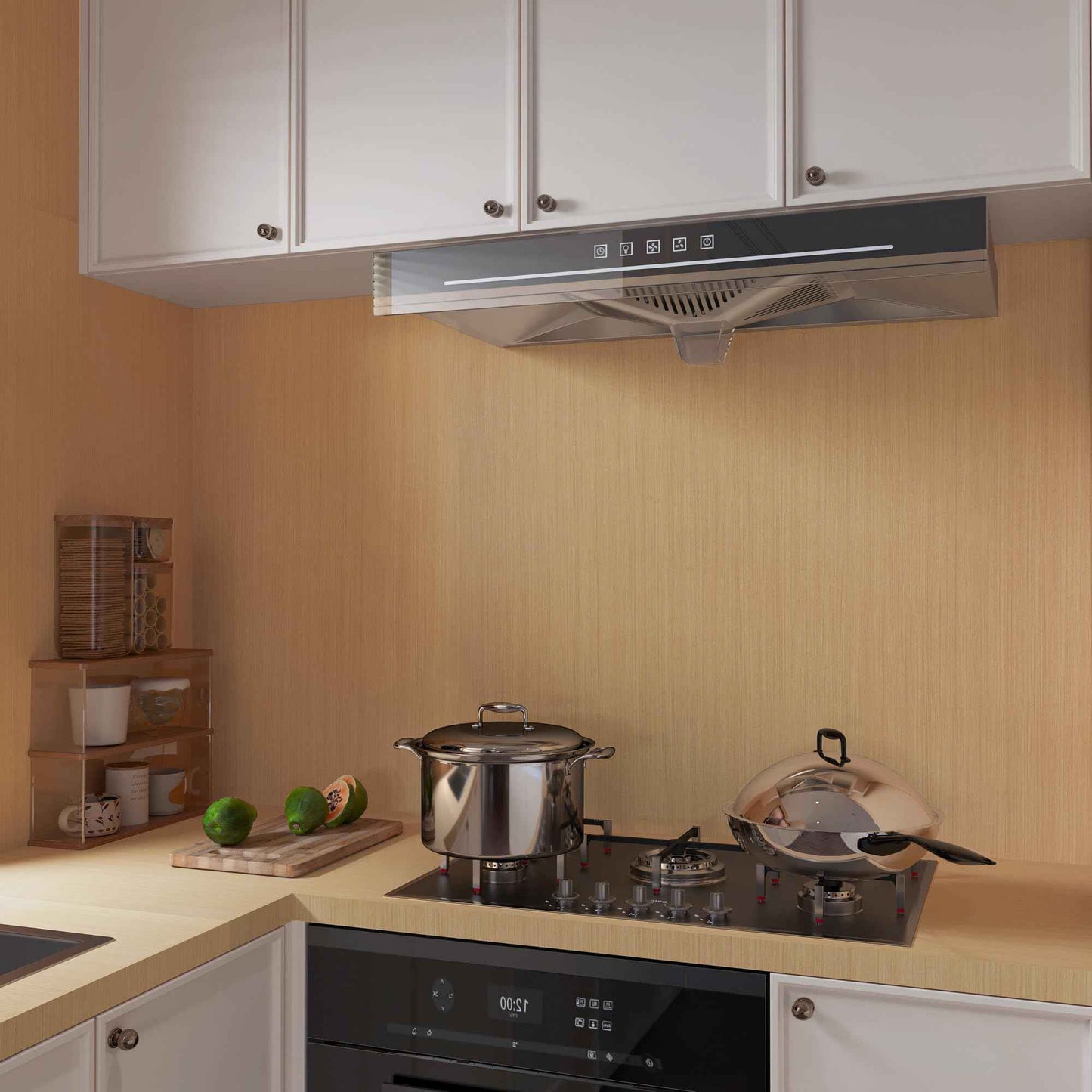 Light Brown Wood Contact Paper Thick Oak Wood Wallpaper Peel and Stick 31.5"x354" Waterproof Removable Faux Wood Grain Vinyl Wrap for Cabinets Drawers Counter Top Covers Wood Wall Paper for Walls