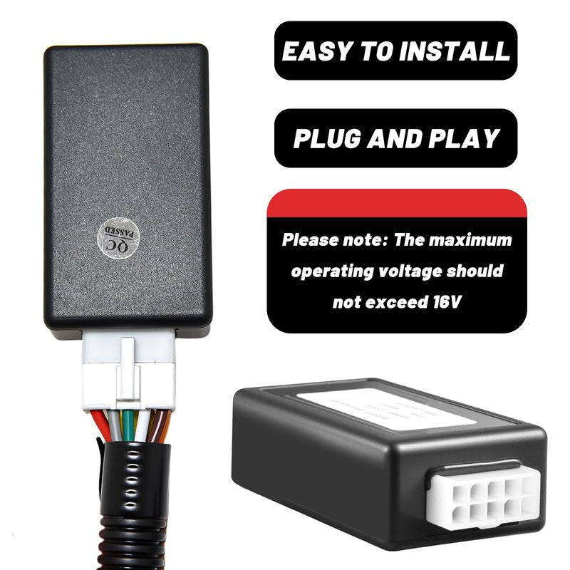 Orle Oko Golf Cart Turn Signal Switch with Golf Cart Light Control Box for Yamaha Club Car EZGO with 9-pin Plug Wiring Harness (12V)
