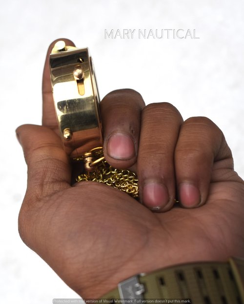 Mary Nautical Brass Compass | Engraved Religious Joshua 1:9 Quote Gift, Be Strong & Courageous