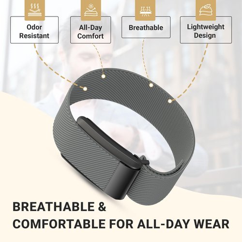 Whoop Replacement Bands Compatible with Whoop 5.0 – Breathable Nylon Strap, Odor-Resistant, Durable, and Adjustable Accessories for Fitness and Everyday Wear-clip included
