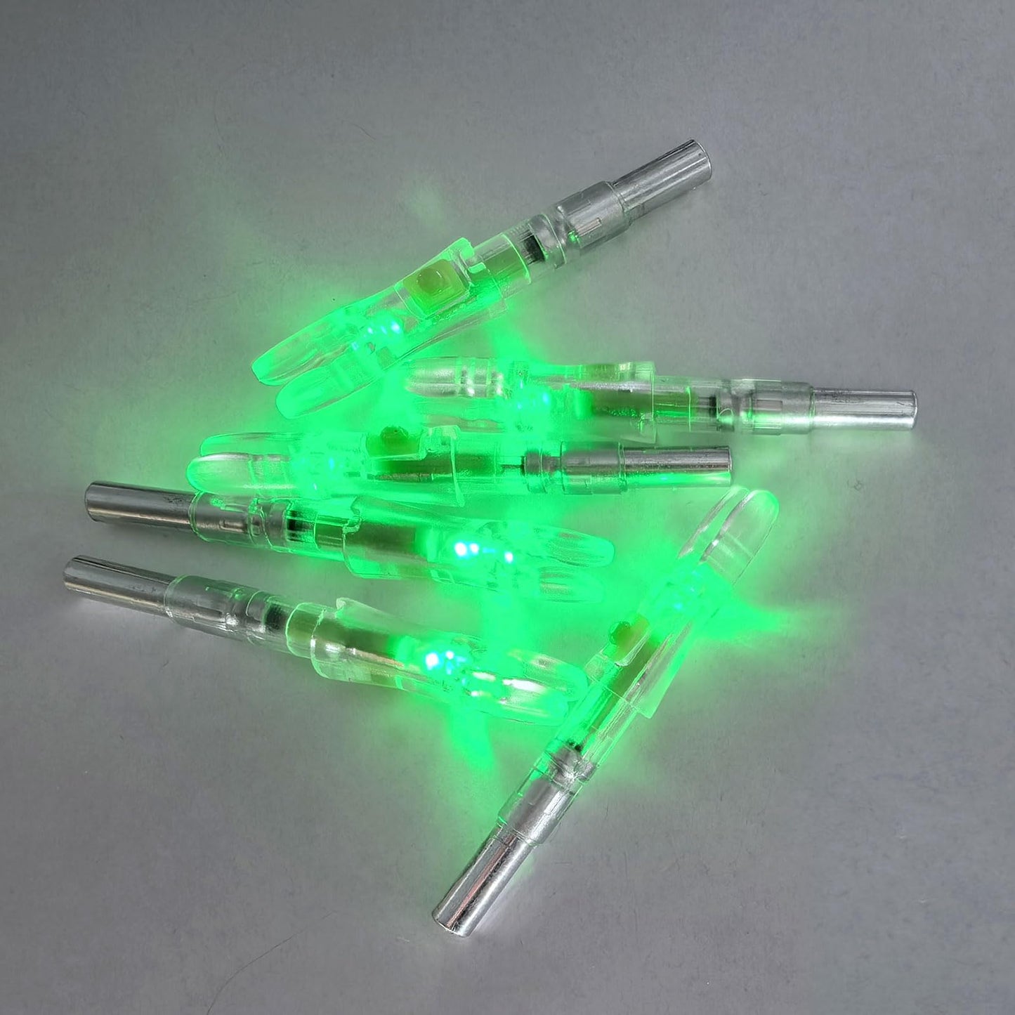 xxiaojun 18PCS Lighted Nocks for Arrows Universal with .204 .233 .244 .246 Inside Diameter with H, S, Gt Bushings,High Visibility Led Lighted Nocks for Archery Hunting,On/Off Switch Included.