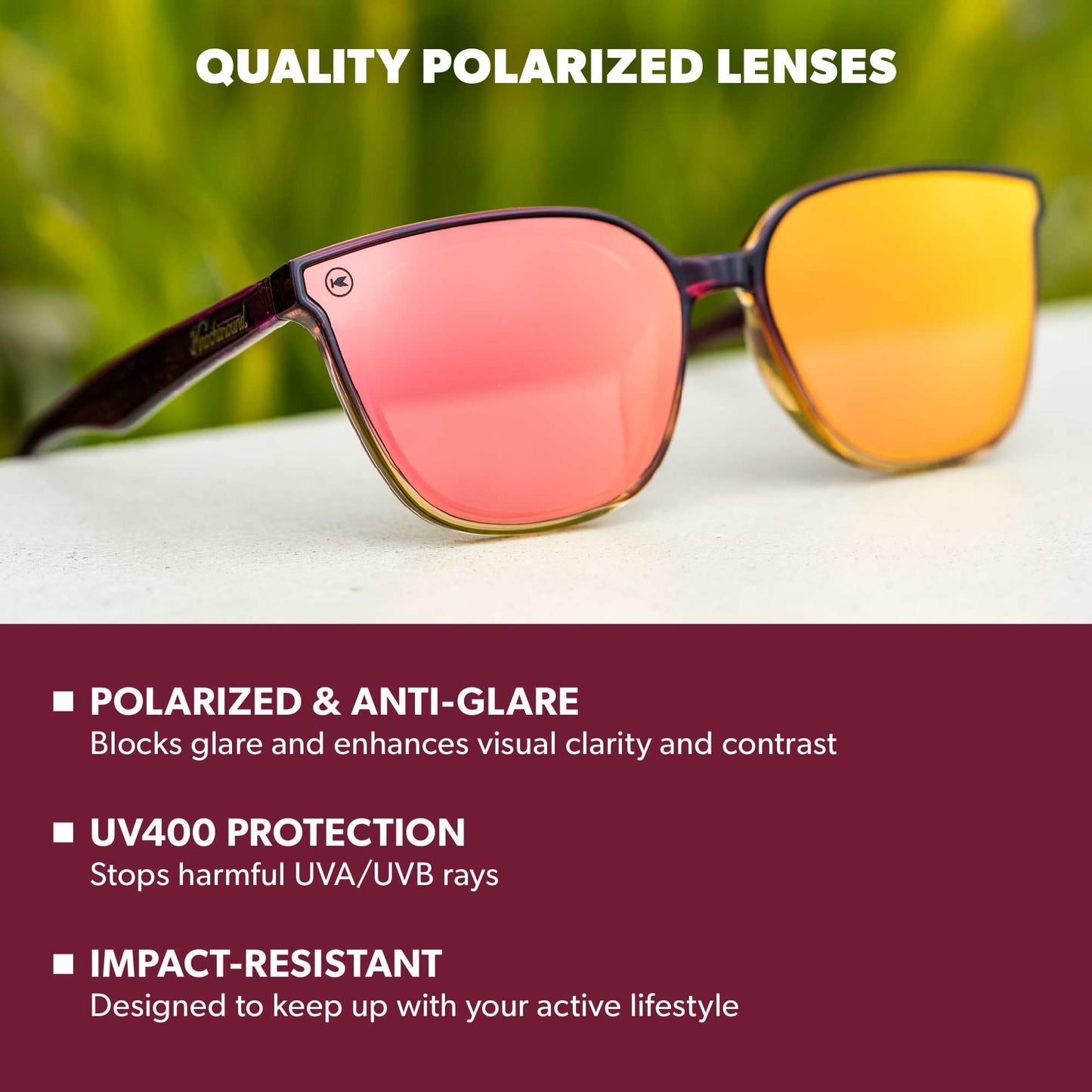 Knockaround Trendy Sunglasses for Women - UV400 Protection
