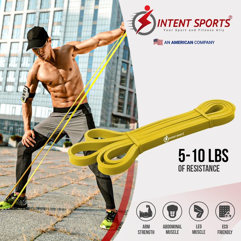 Intent Sports Pull up Assist Band (Yellow)
