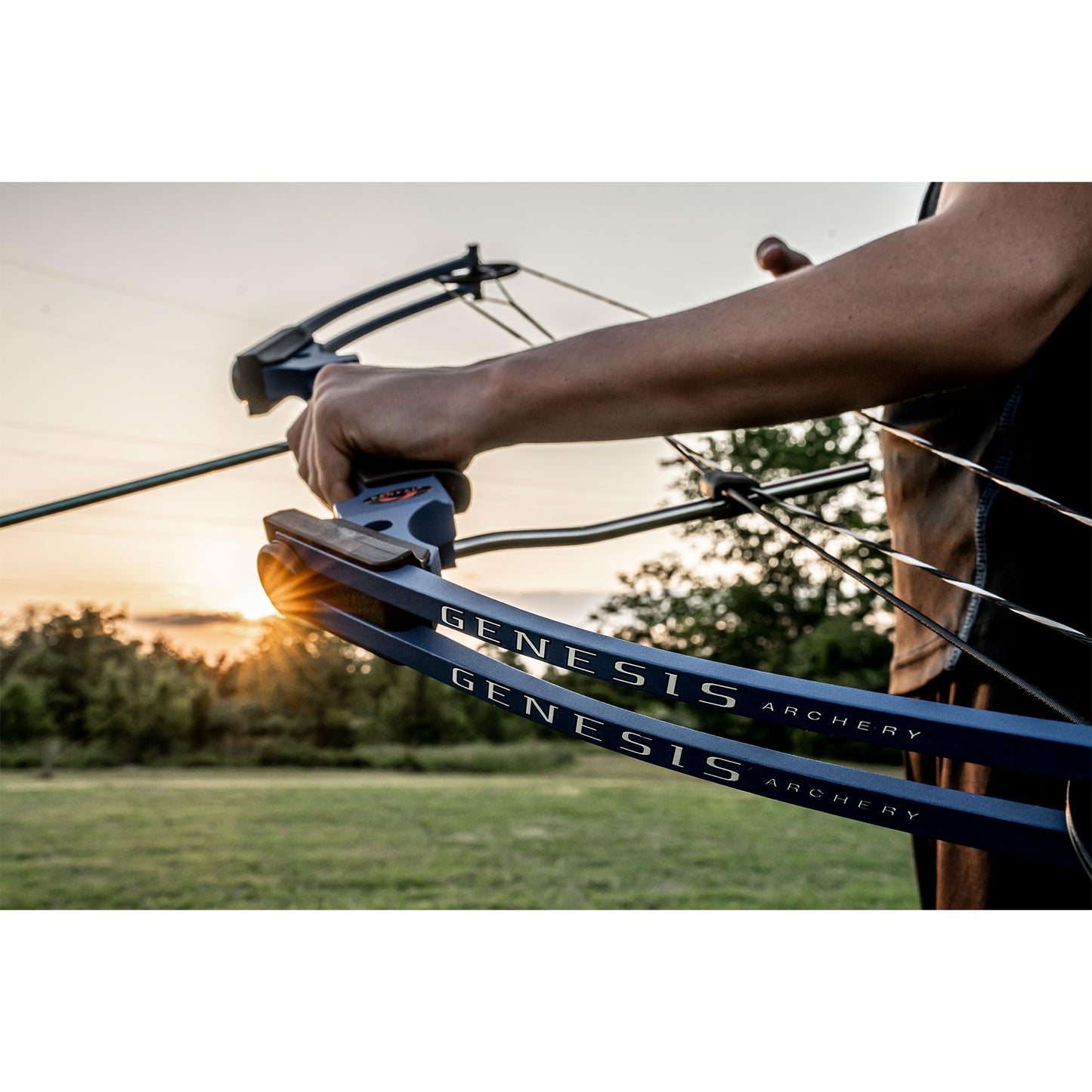 Genesis Original Compound Bow and Arrow Set with Adjustable 15-30 Inch