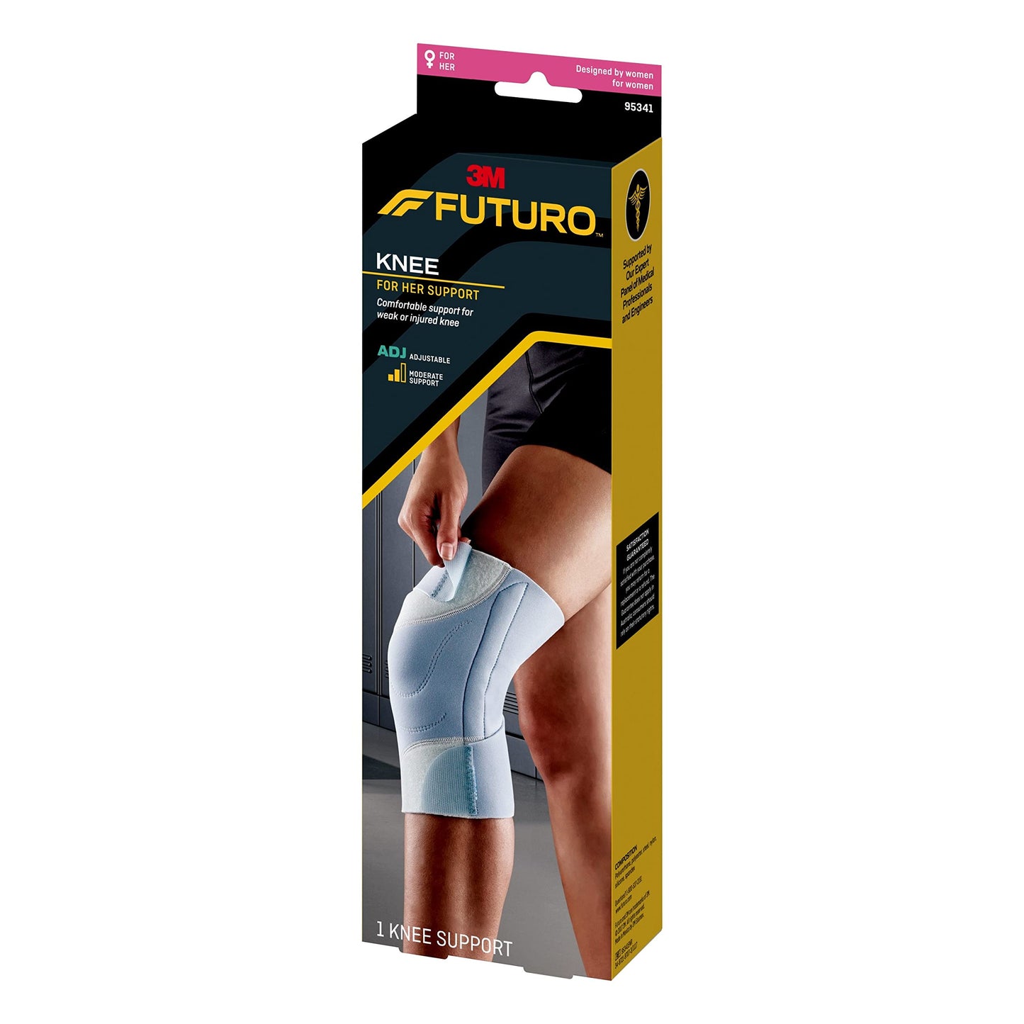 Futuro - 95341EN FUTURO For Her Knee Support, One Size Gray