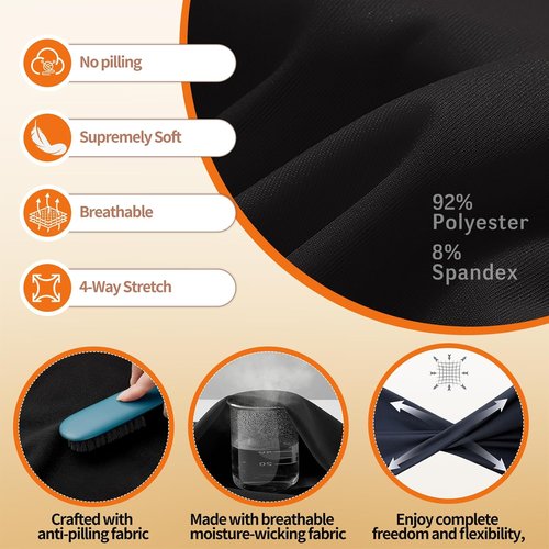 FULLSOFT High Waisted Leggings for Women - Soft Black Yoga Pants | Reg & Plus Size for Workout