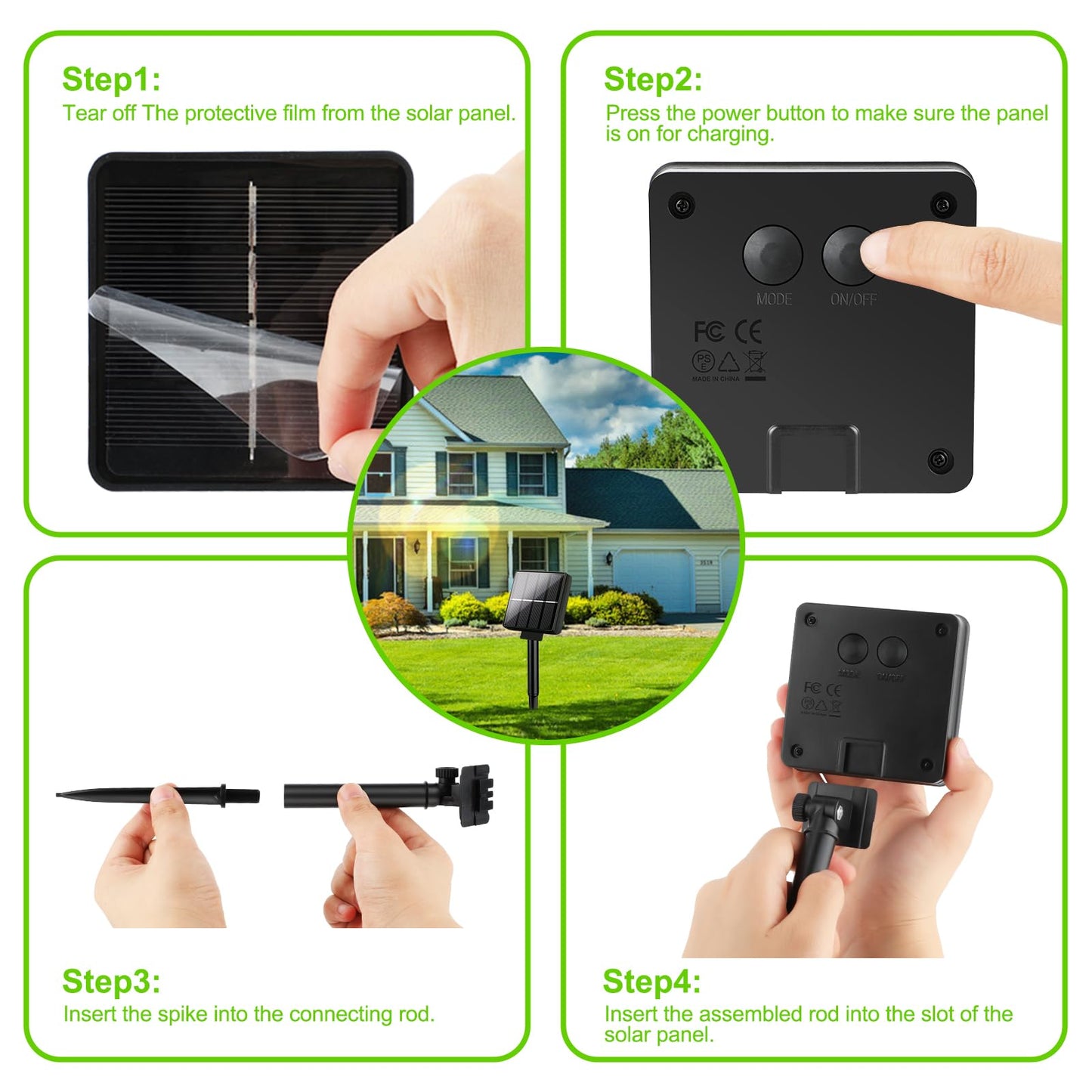 Brightever Outdoor Solar String Lights Waterproof, 2-Pack Total 80FT 200LED Solar Fairy Lights for Outside with 8 Lighting Modes, Solar Twinkle Lights for Yard, Christmas, Party (Warm White)