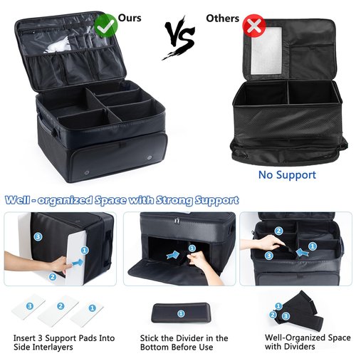 VIGEGARI Upgraded Golf Trunk Organizer Storage with Separate Compartment for 2 Pair Shoes Up to US Mens 16, Golf Car Locker Organizer for Golf Balls, Golf Gloves, Golf Accesories for Men, Golf Gifts