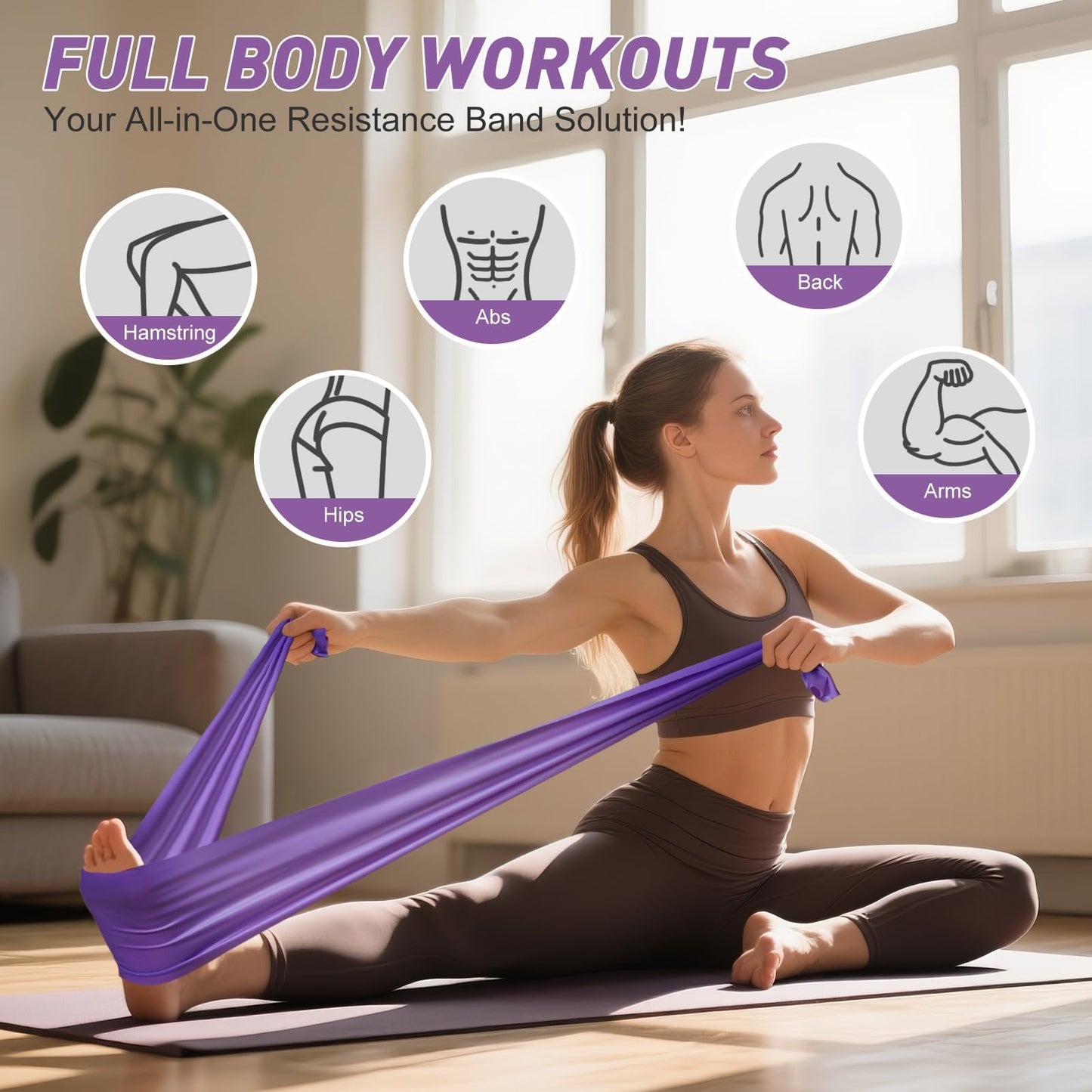 XiaoKJ Pilates Kit, Home Pilates Workout Kit for Women, Pilates Equipment with 14" Pilates Ring and Ball, Resistance Bands, Sliders & Grip Socks Accessories for Starter Home Workouts